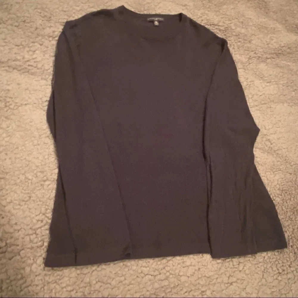 Banana Republic Navy 100% Linen LongSleeve Shirt Size XL